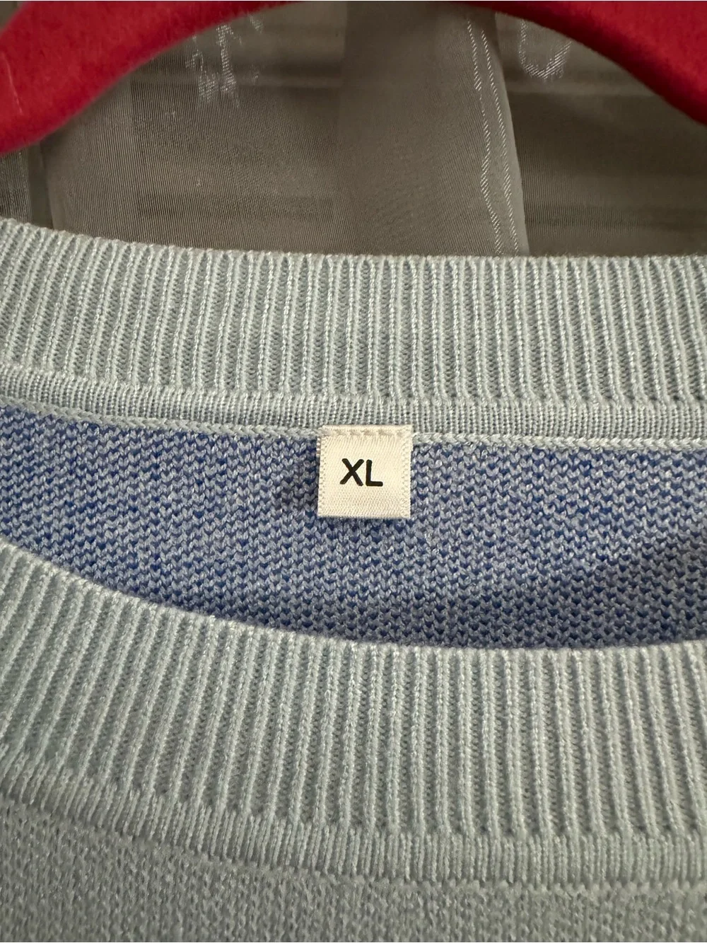 ATHMILE Light Blue Bow-Print Women's Sweater